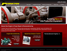 Tablet Screenshot of productionengineandpump.com